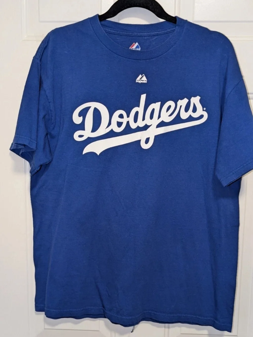 Majestic MLB Matt Kemp 27 Los Angeles Dodgers T‑Shirt Large Blue Official Licens